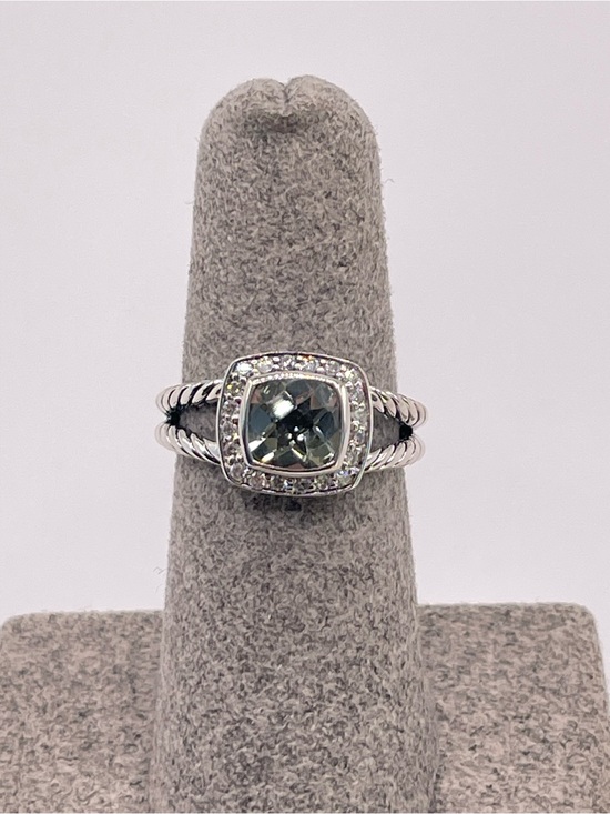David Yurman Jewelry - David Yurman Petite Albion Ring with Prasiolite and Diamonds